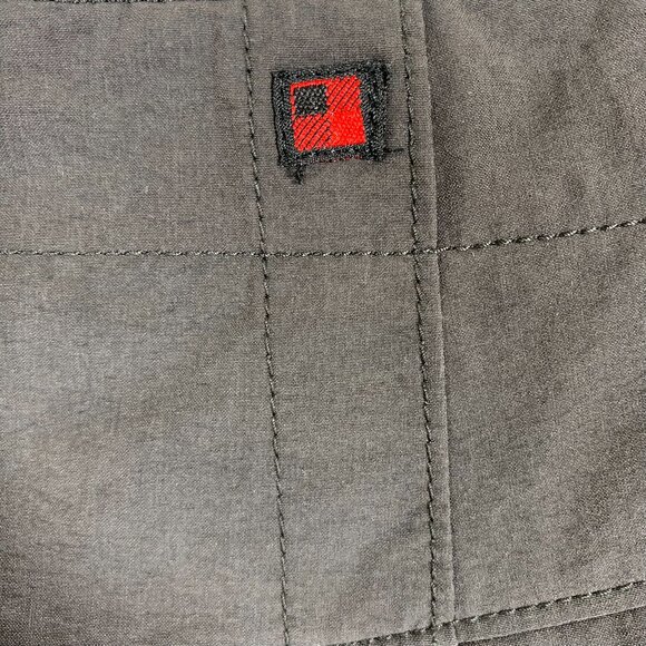 woolrich nylon/spandex womens Skort dark Gray Asymmetrical buckle waist size 1 - Picture 11 of 16